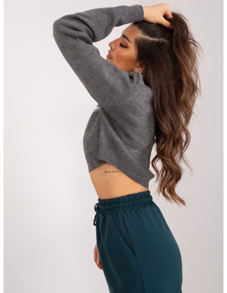 Sweter-BA-SW-1489.24-ciemny szary