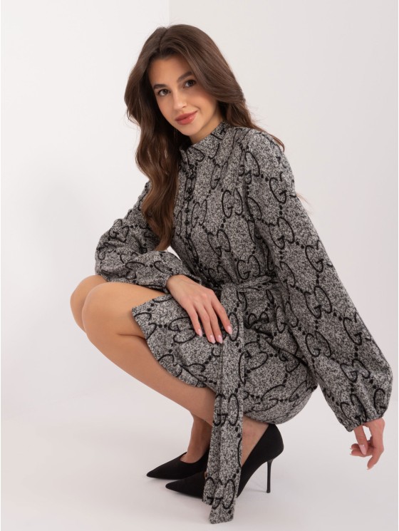 Suknelė-LK-SK-509526-1,06-pilka-juoda