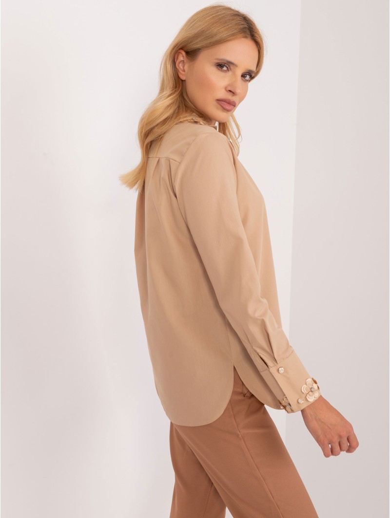 Koszula-LK-KS-509574.71-ciemny bezowy