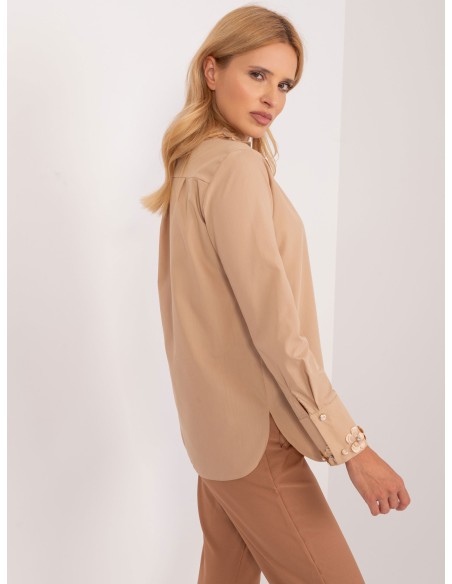 Koszula-LK-KS-509574.71-ciemny bezowy