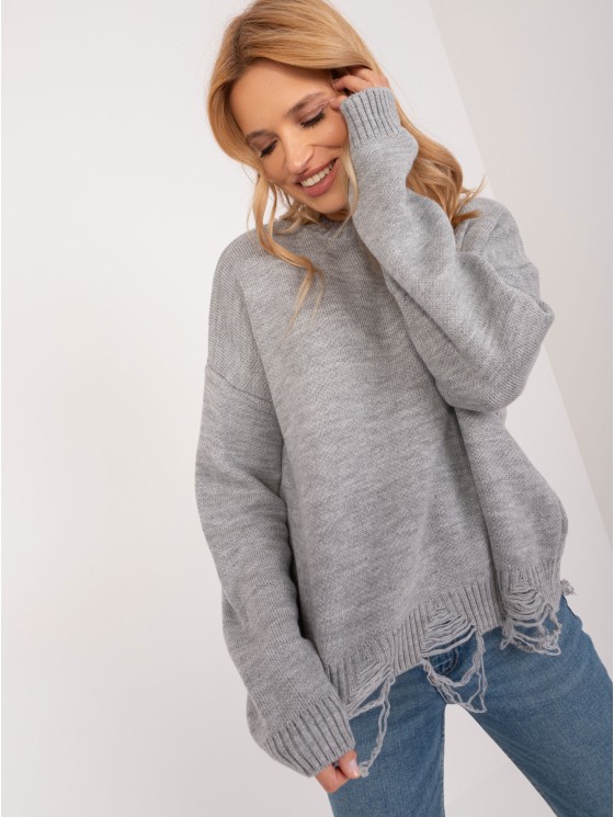 Sweter-BA-SW-0559.26-szary 2