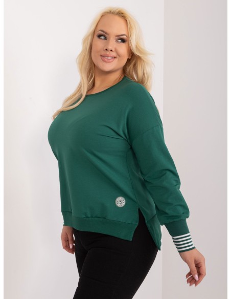 Bluzka-RV-BZ-9145.02-ciemny zielony