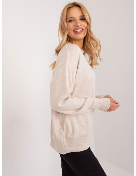 Sweter-BA-SW-1494.37-jasny beżowy