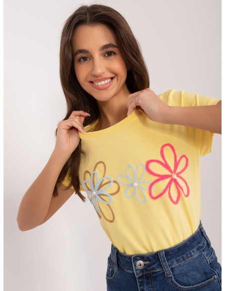 T-shirt-RV-TS-9648.98-żółty