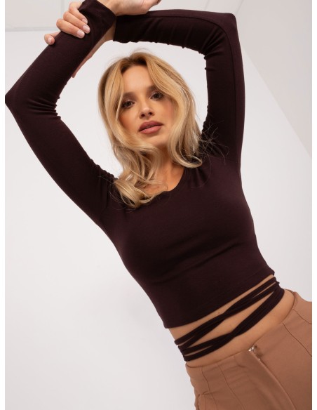 Bluzka-EM-BZ-782.95-ciemny brązowy