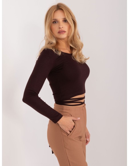 Bluzka-EM-BZ-782.95-ciemny brązowy
