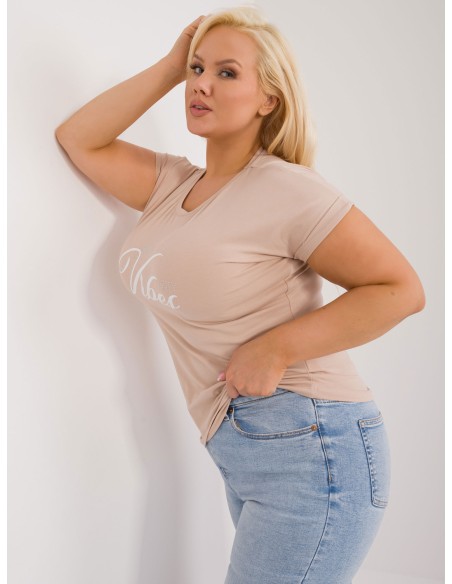 T-shirt-RV-TS-9475.60-beżowy