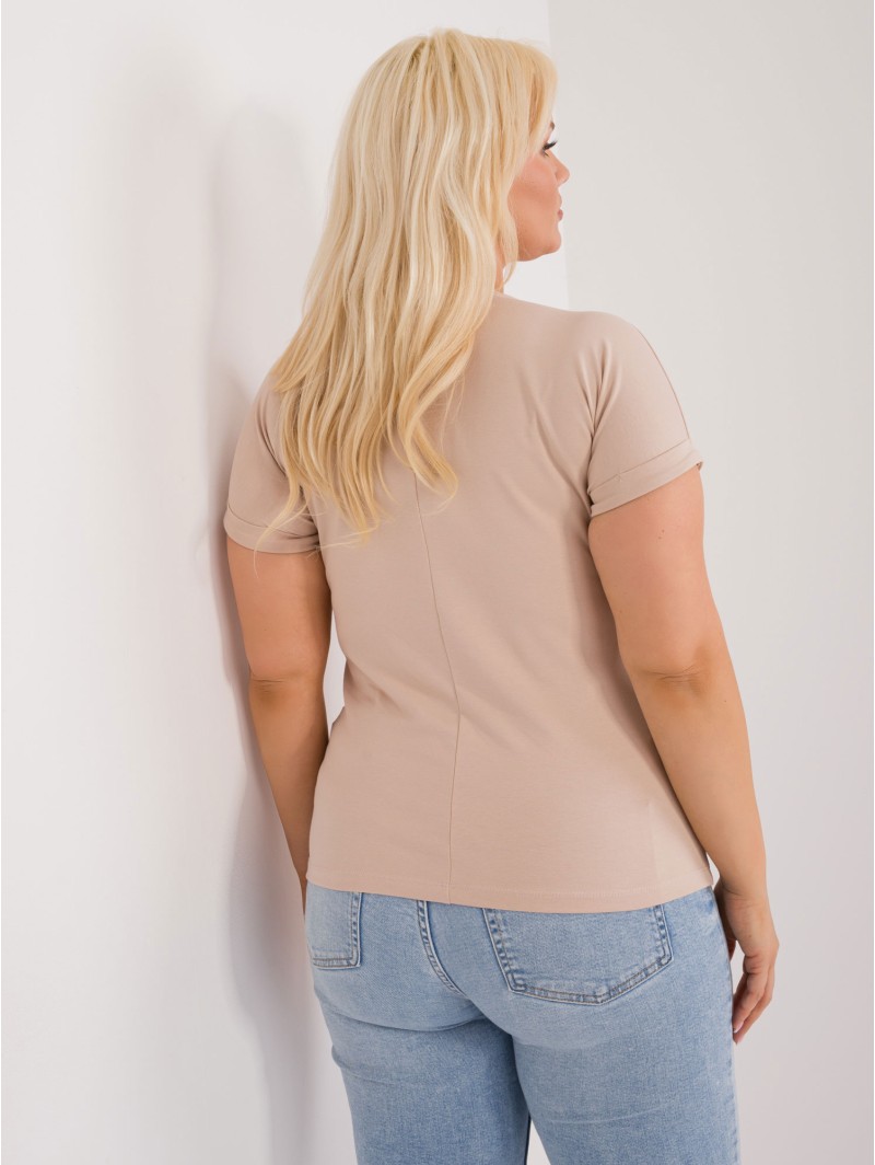 T-shirt-RV-TS-9475.60-beżowy