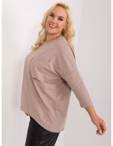 Bluzka-RV-BZ-9088.53P-ciemny bezowy