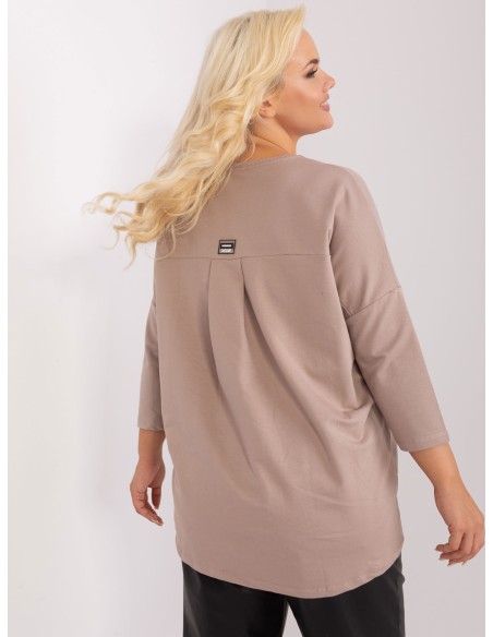 Bluzka-RV-BZ-9088.53P-ciemny bezowy