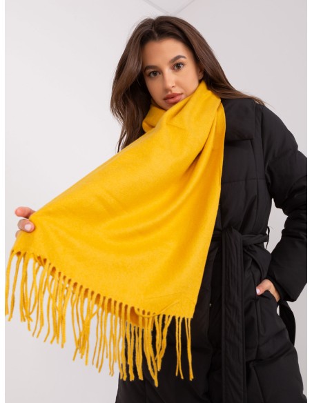 Szalik-AT-SZ-23185.90P-ciemny żółty
