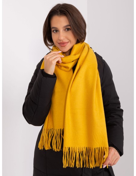 Szalik-AT-SZ-23185.90P-ciemny żółty