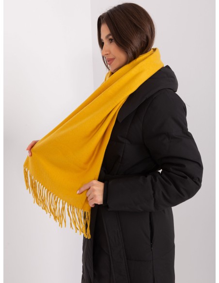 Szalik-AT-SZ-23185.90P-ciemny żółty