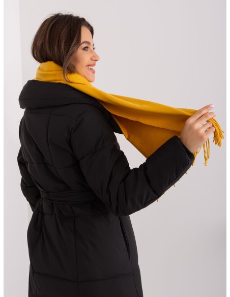 Szalik-AT-SZ-23185.90P-ciemny żółty