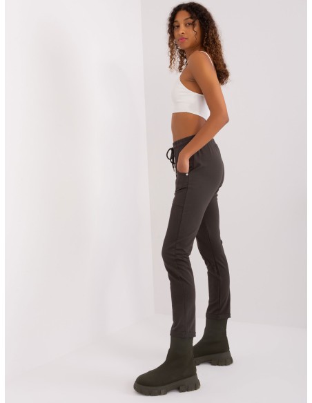 Spodnie dresowe-RV-DR-8696.20-khaki