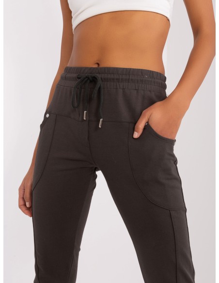 Spodnie dresowe-RV-DR-8696.20-khaki
