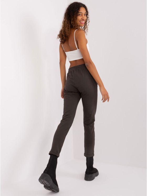 Spodnie dresowe-RV-DR-7517.22-khaki 2