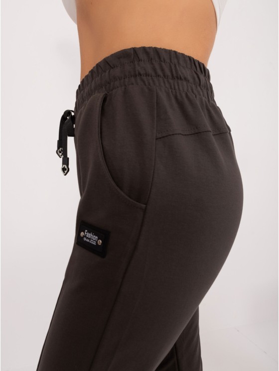 Spodnie dresowe-RV-DR-8242.81-ciemny khaki 2