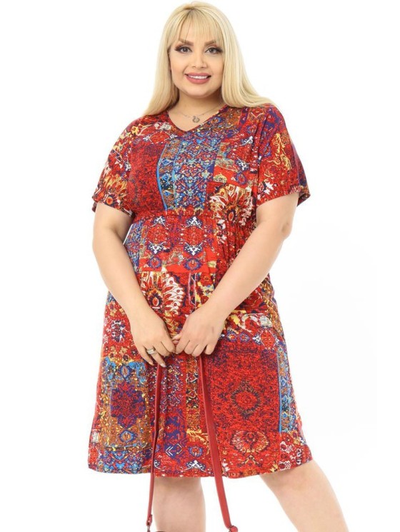 Marga viskozės suknelė ❤️ Suknelės apkūnioms