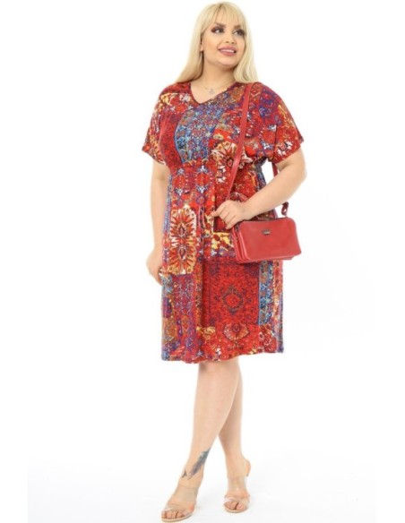 Marga viskozės suknelė ❤️ Suknelės apkūnioms