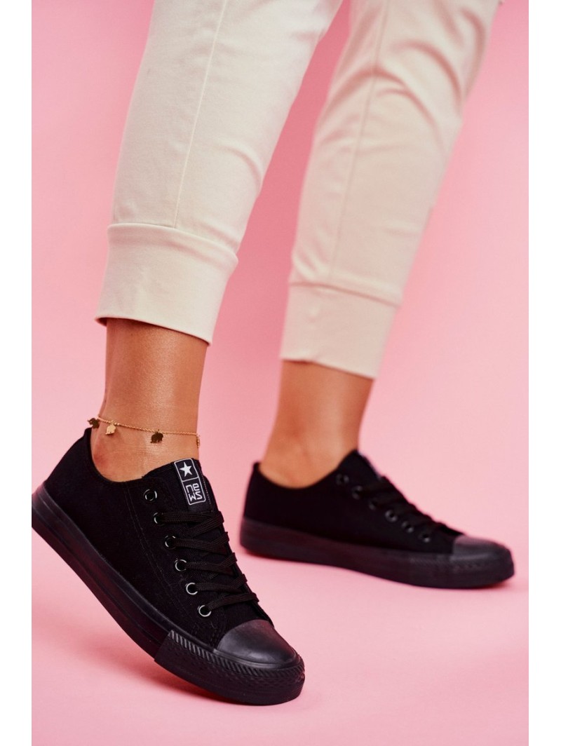 Women's Classic Sneakers Black Ecoma