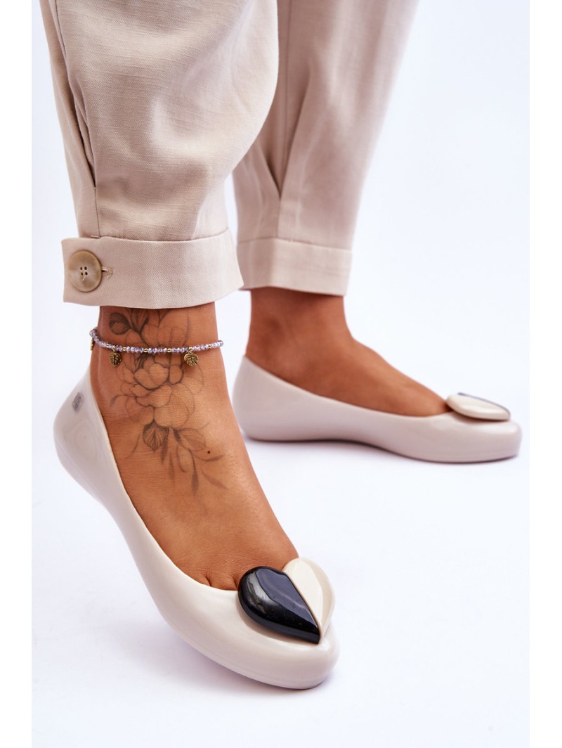 ZAXY Women's Ballerinas With Heart LL285030 Light Beige