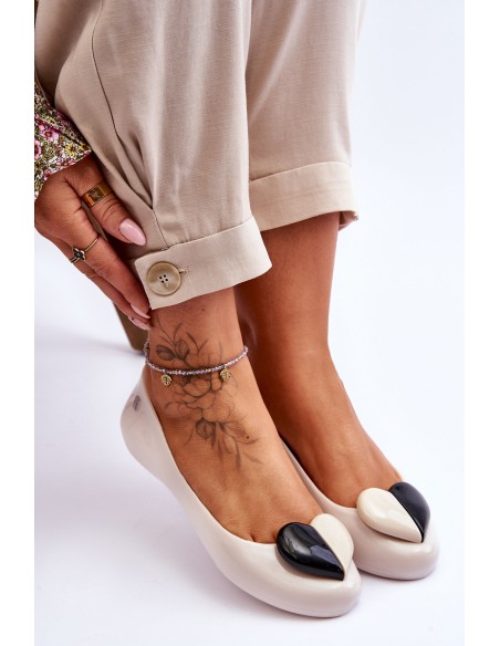 ZAXY Women's Ballerinas With Heart LL285030 Light Beige