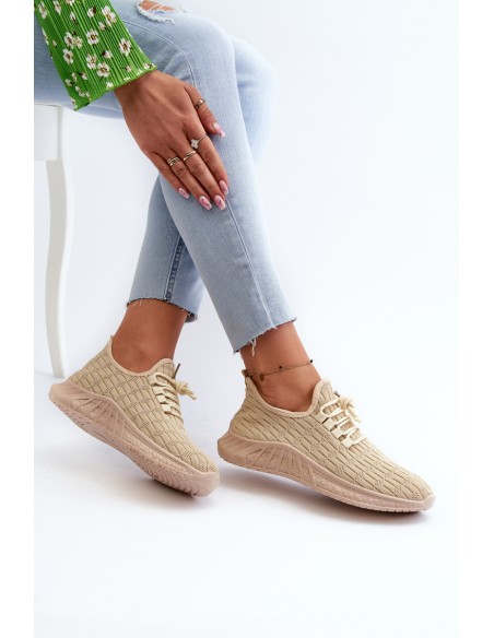 Lightweight Women's Sports Shoes Beige Xalara
