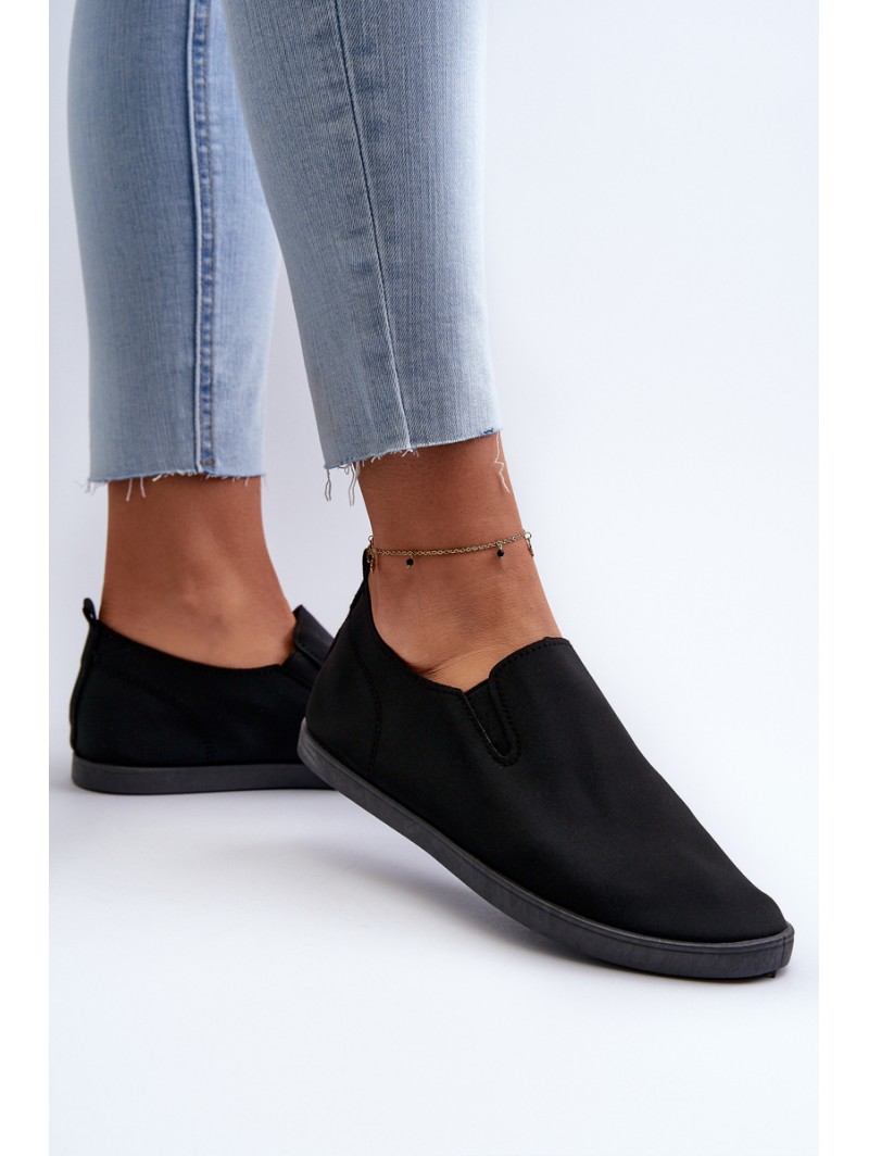 Women's Slip-On Black Trainers Sneakers Lovinia