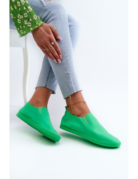 Women's Sneakers Slip-On Green Lovinia