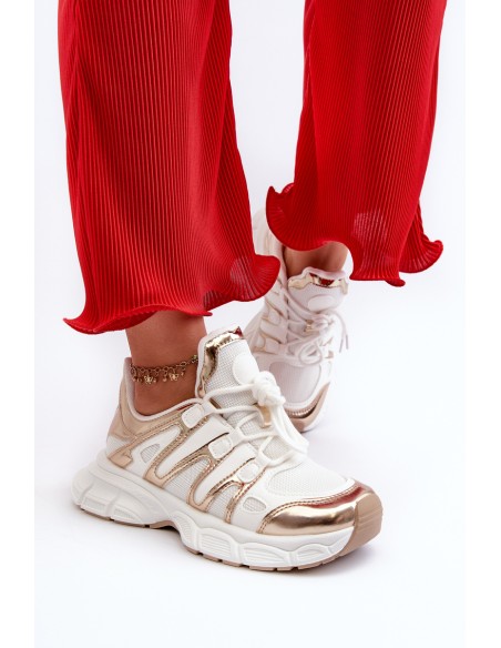 Women's sneakers on chunky sole white Ellerai