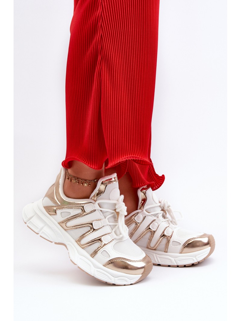 Women's sneakers on chunky sole white Ellerai