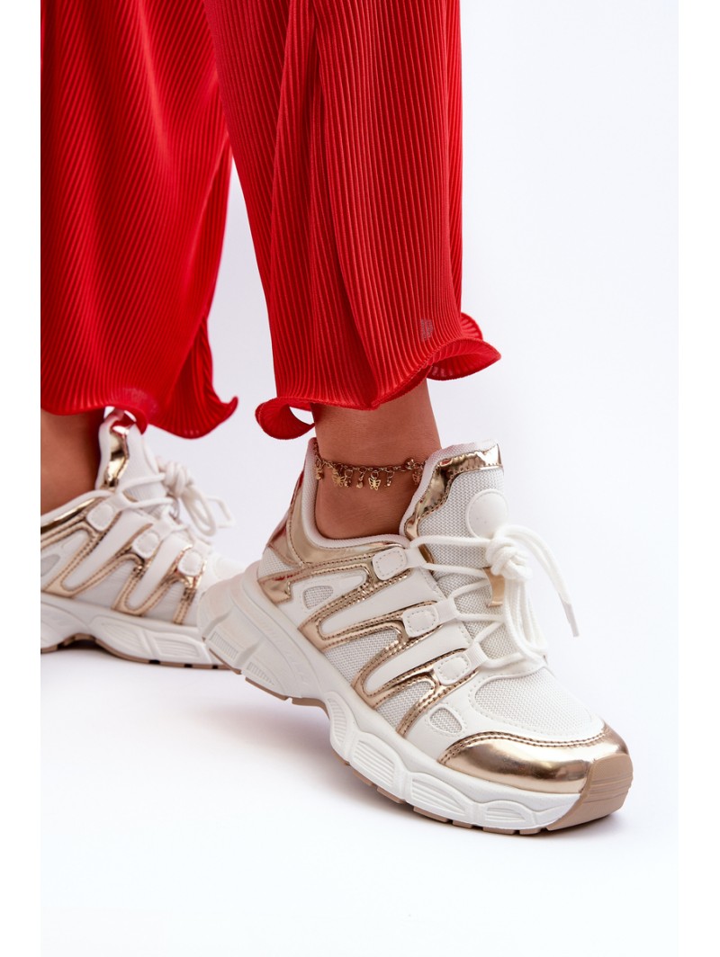Women's sneakers on chunky sole white Ellerai