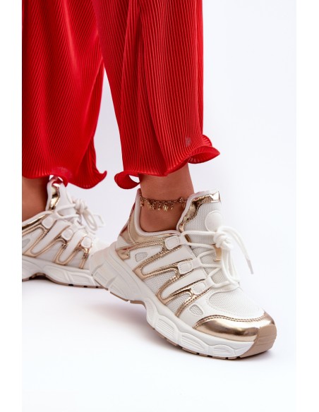 Women's sneakers on chunky sole white Ellerai