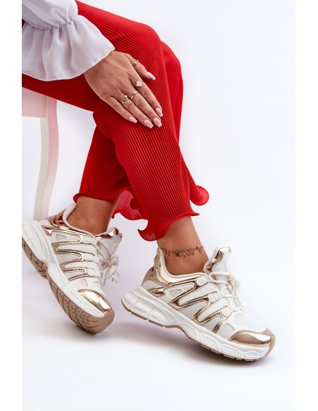 Women's sneakers on chunky sole white Ellerai