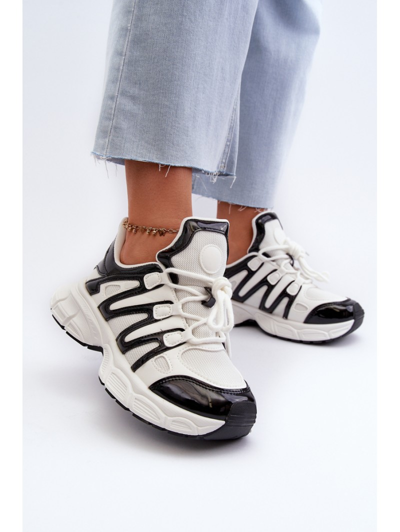 Women's sneakers on chunky sole white Ellerai