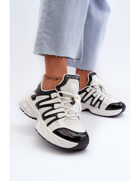 Women's sneakers on chunky sole white Ellerai