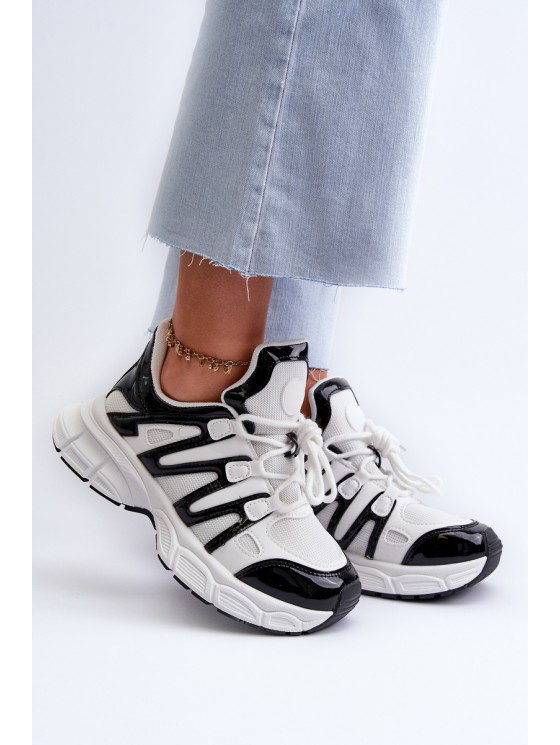 Women's sneakers on chunky sole white Ellerai 2