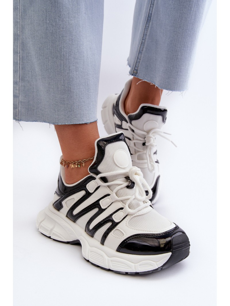 Women's sneakers on chunky sole white Ellerai
