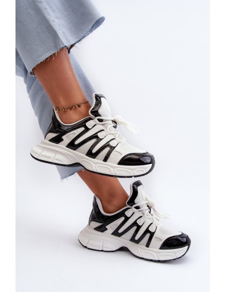 Women's sneakers on chunky sole white Ellerai