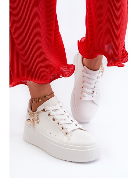 Women's Sneakers with Decoration White Celedria