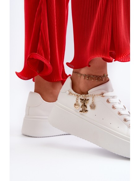 Women's Sneakers with Decoration White Celedria