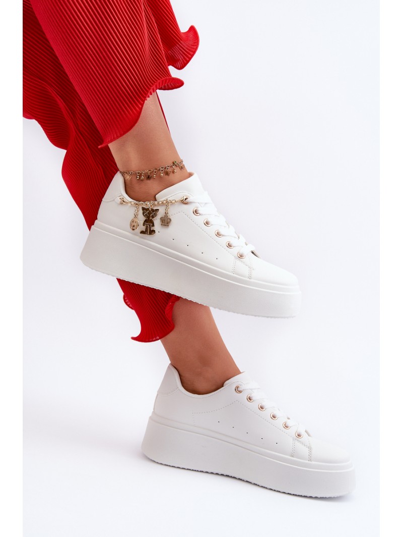 Women's Sneakers with Decoration White Celedria