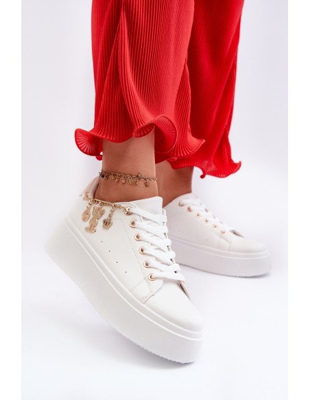 Women's Sneakers with Decoration White Celedria
