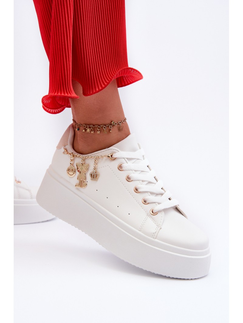 Women's Sneakers with Decoration White Celedria