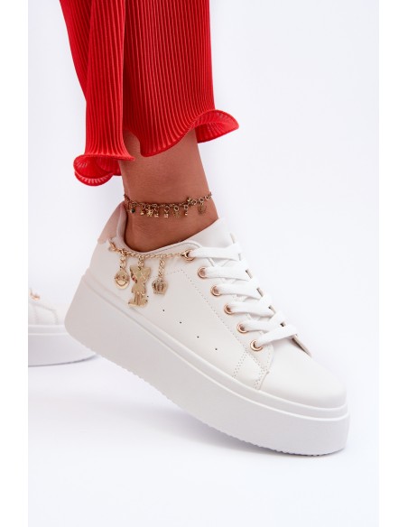 Women's Sneakers with Decoration White Celedria