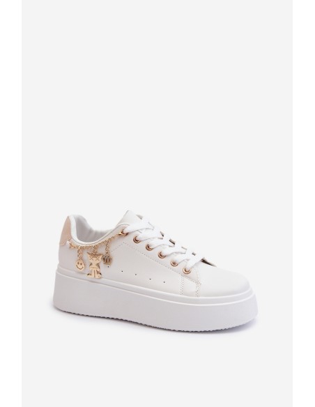 Women's Sneakers with Decoration White Celedria