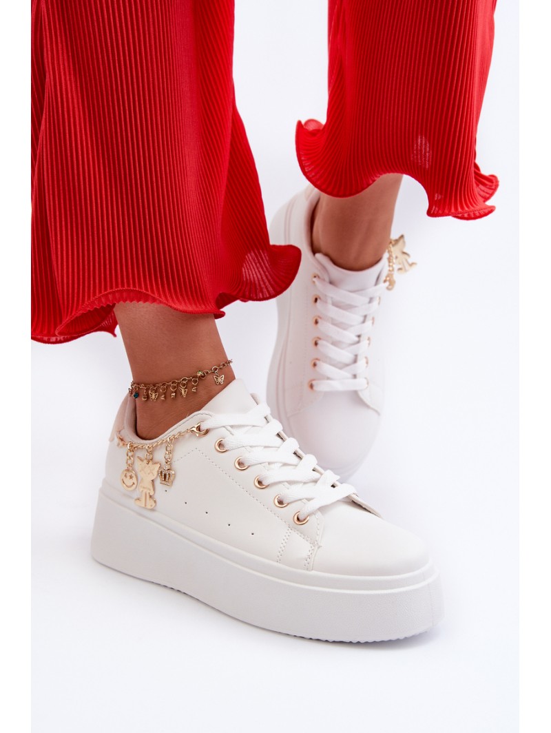 Women's Sneakers with Decoration White Celedria