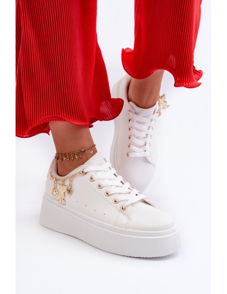 Women's Sneakers with Decoration White Celedria