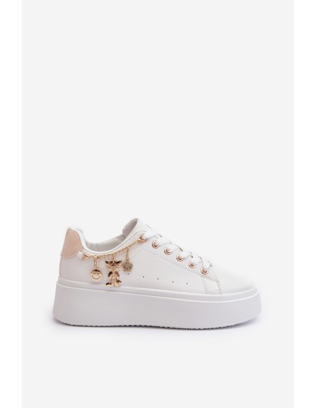 Women's Sneakers with Decoration White Celedria